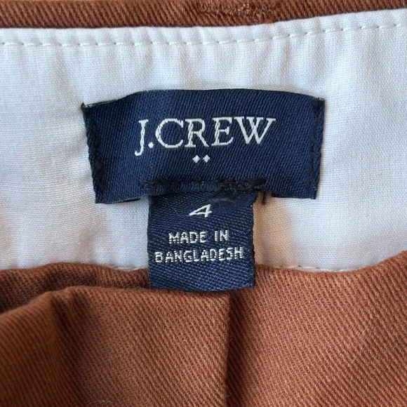 J. Crew Women’s Classic Chino 5” Inseam 100% Cotton Antique Oak Brown Size 4 NWT - Picture 12 of 16